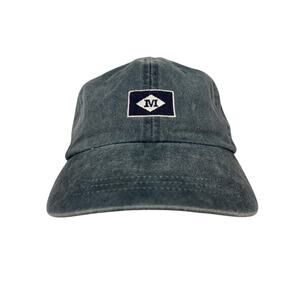 Adams Mystic Seaport Connecticut Blue Washed Cotton Leather Dad Hat Unisex O/S